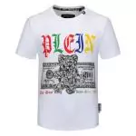 philipp plein t-shirt cut round neck rainbow logo  dollar bear